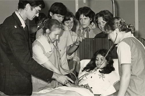 First nursing students enrolled.